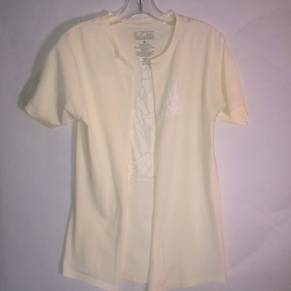 LCM White Short Sleeve Cardigan REDESIGNED